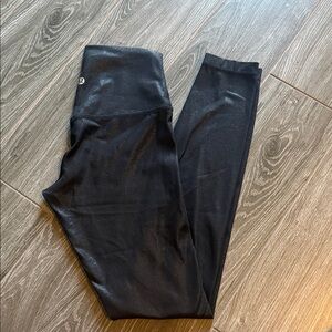 Lululemon Black Shine High-Rise Leggings 4